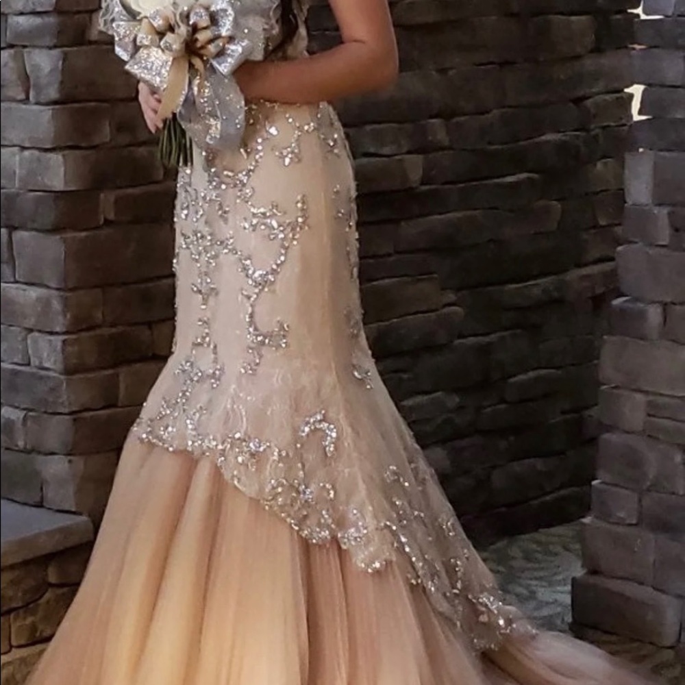 Like new worn ones beautiful gown for pageant or parties extremely beautiful